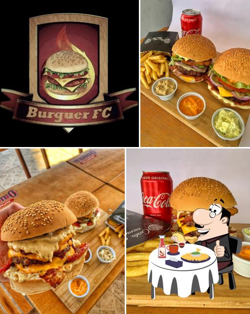 Consiga um hambúrguer no Burguer FC