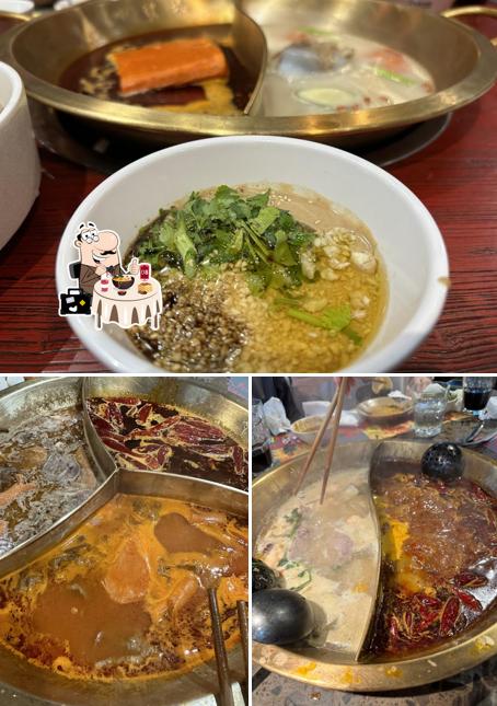 Sopa ramen en Richmond Shoo Loong Kan Hotpot