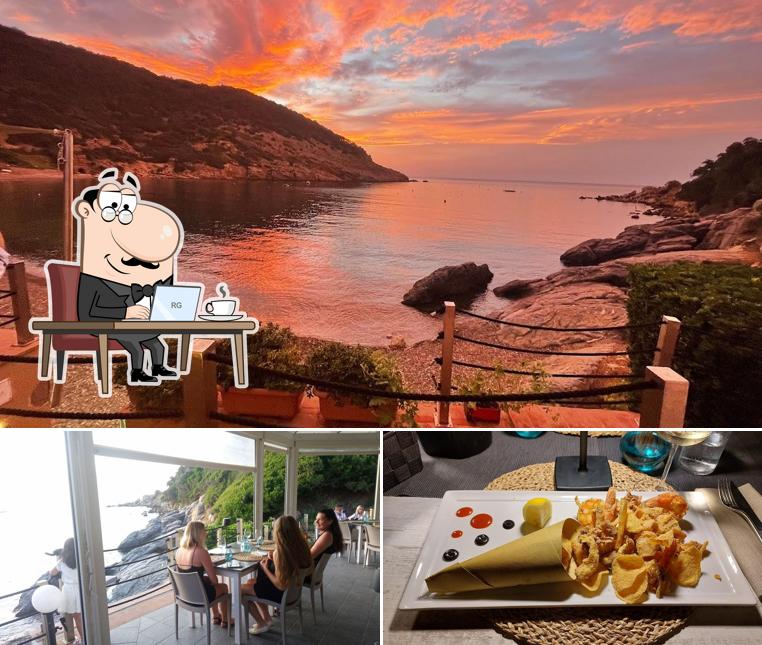Questa è la immagine che presenta la interni e cibo di Ristorante Aquasalata, Farahalicia srls