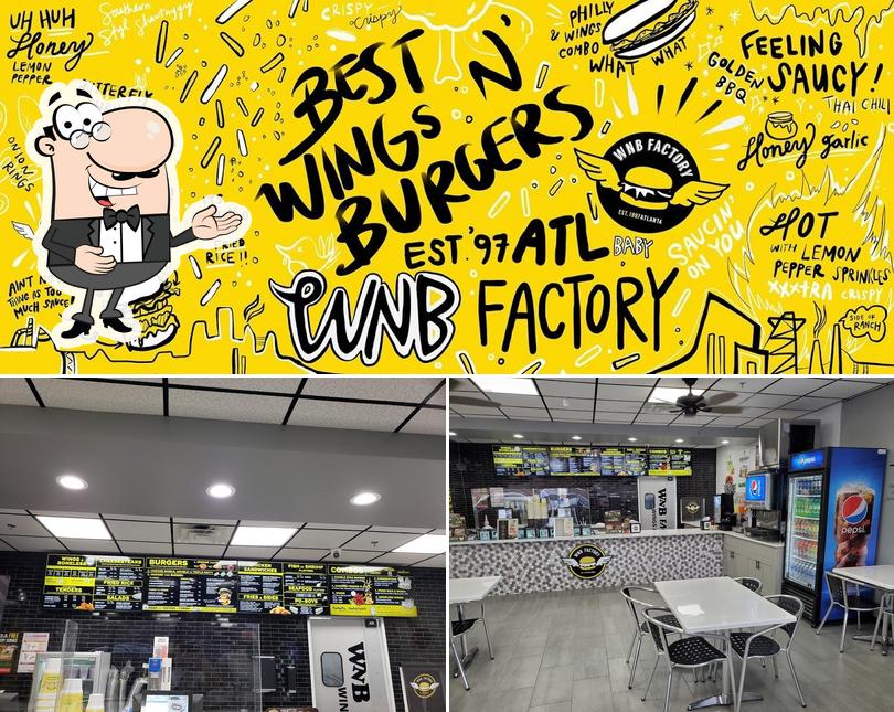 WNB Factory Wings & Burger, 3330 Cobb Pkwy NW Suite 126 in Acworth