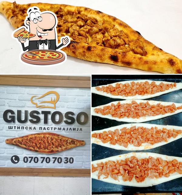 Choisissez des pizzas à Gustoso Shtipska Pastrmajlija