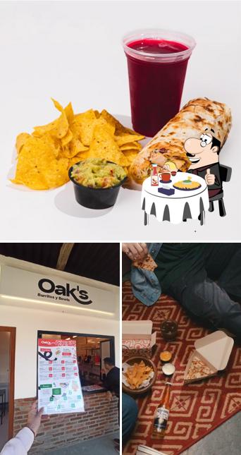 Prato de queijo em Oak's Burritos y Bowls