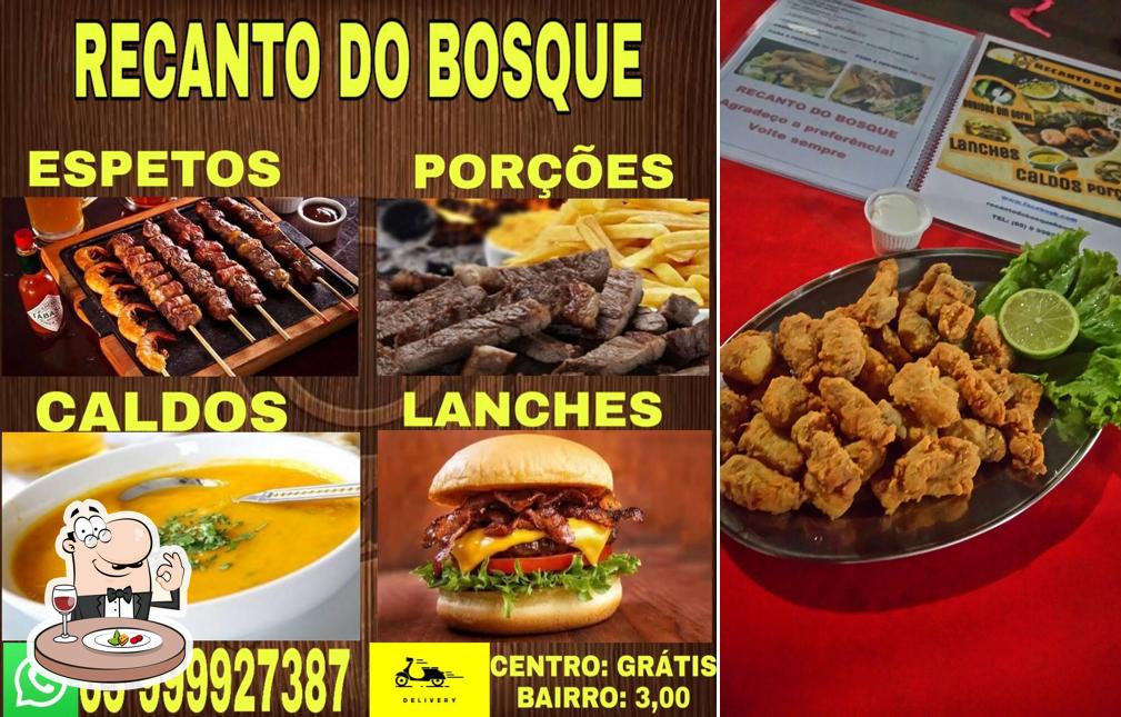 Comida em Lanchonete Recanto do Bosque