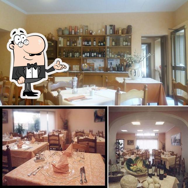 Gli interni di Trattoria Da Fabio