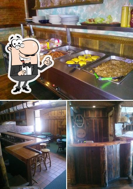 Among various things one can find interior and food at The Pioneer Family Restaurant and Tavern
