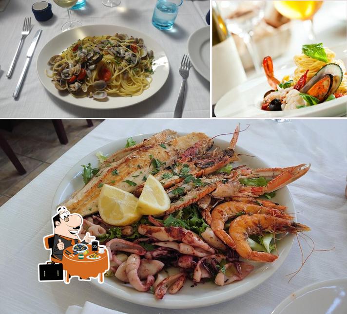 I clienti di Ristorante Crazy Cook possono avere vari pasti di mare