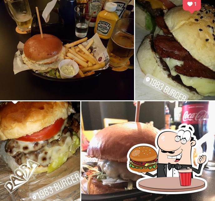 Experimente um hambúrguer no 1983 Burguer