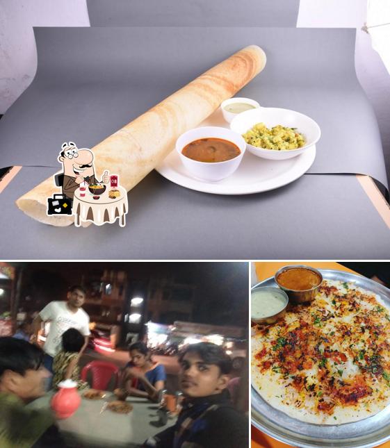 The picture of food and bar counter at Divya's Dosa Corner