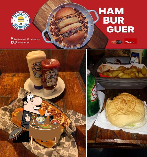 Comida em Home's Burger
