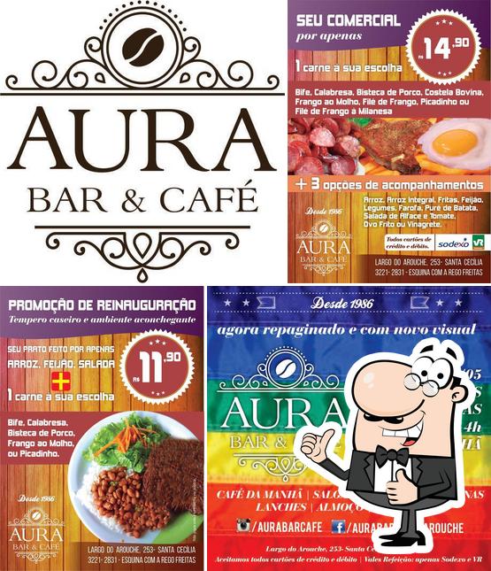 Here's a photo of Aura Bar & Café