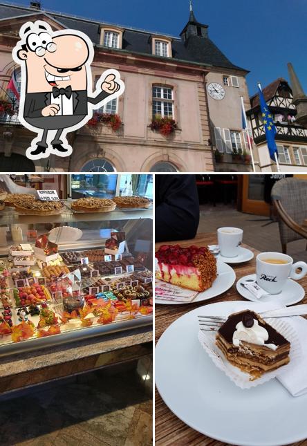 Parmi les diverses choses de la intérieur et la extérieur, une personne peut trouver sur Boulangerie - Salon de thé ROHMER