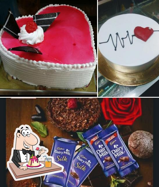 Food studio bakery's and cake place provides a selection of desserts