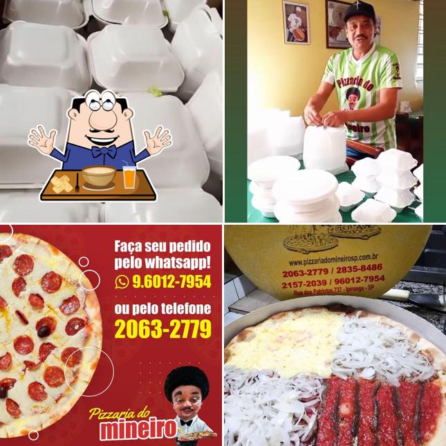 Comida em Pizzaria do Mineiro