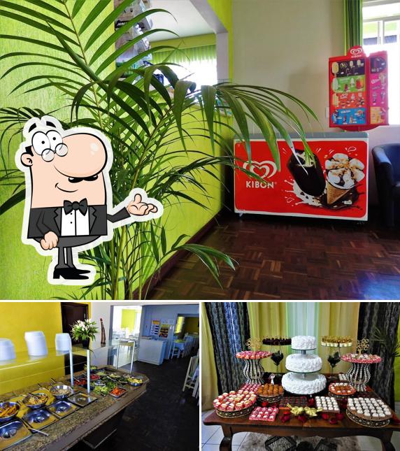 O interior do Restaurante Sabor Ideal
