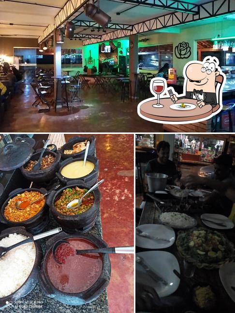 A foto da comida e interior no Butiquim