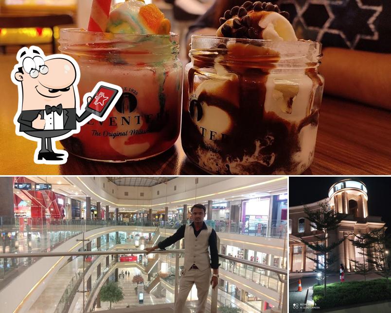 Among different things one can find exterior and dessert at Keventers