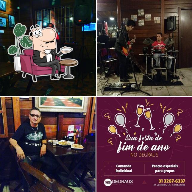 O interior do Degraus Gastroculinário