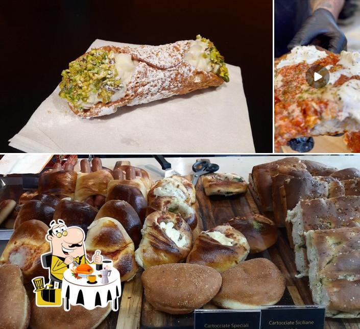 Cibo al Delizie di Sicilia - Panificio - Prodotti tipici Siciliani - Pizza al trancio Pizzeria