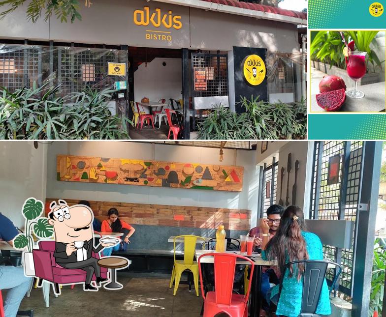 The interior of Akki's Bistro