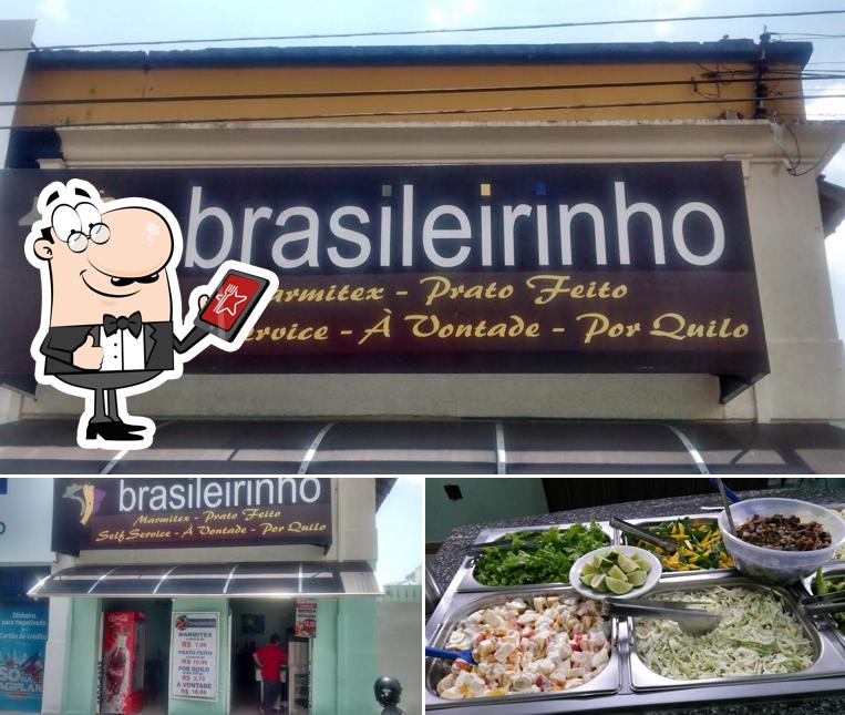 Esta é a ilustração mostrando exterior e comida no Brasileirinho