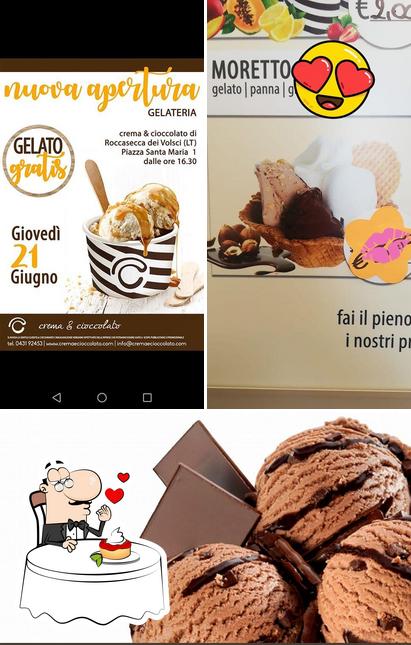 Crema&Cioccolato Roccasecca dei Volsci propone un'ampia varietà di dessert