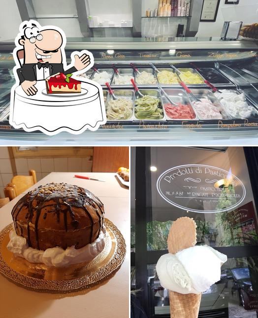 Dolci Melodie Gelateria serve un'ampia selezione di dolci