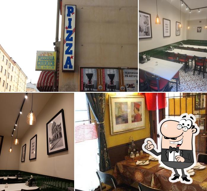 The interior of Pizzeria Corner