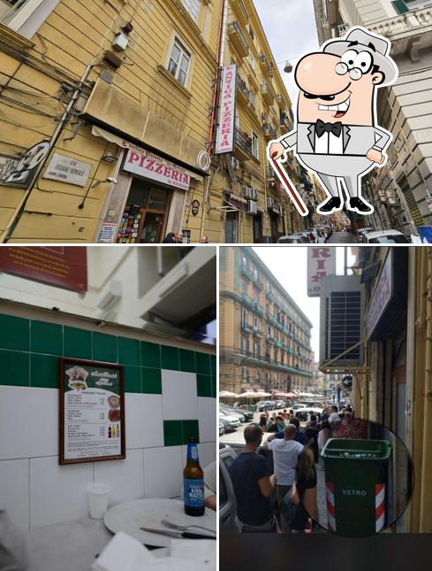 Questa è la foto che mostra la esterno e birra di L'Antica Pizzeria Da Michele