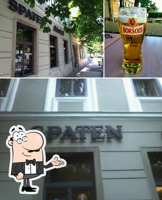 Entre la variedad de cosas que hay en Spaten Söröző también tienes interior y cerveza