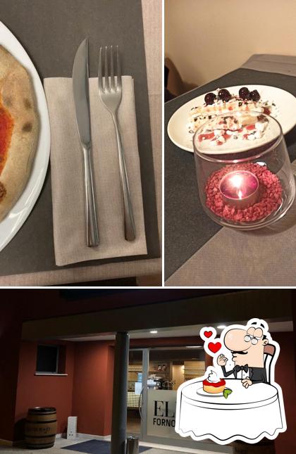 Pizzeria Ristorante Elisir serve un'ampia selezione di dessert