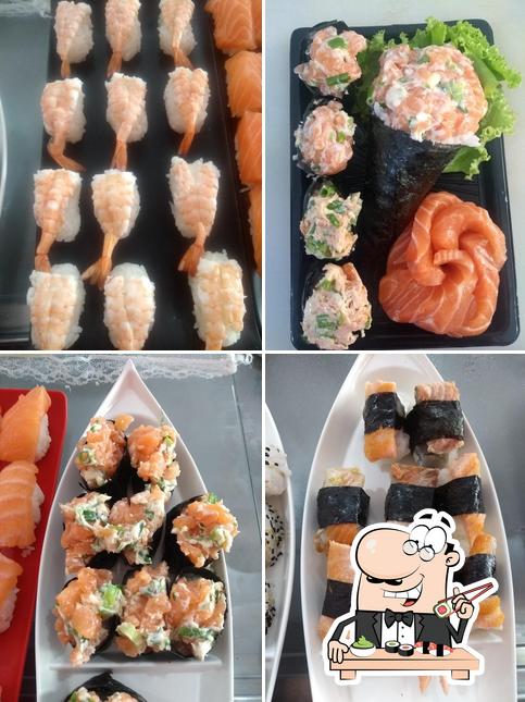 Presenteie-se com sushi no Haná Restaurante Brasileiro e Japonês