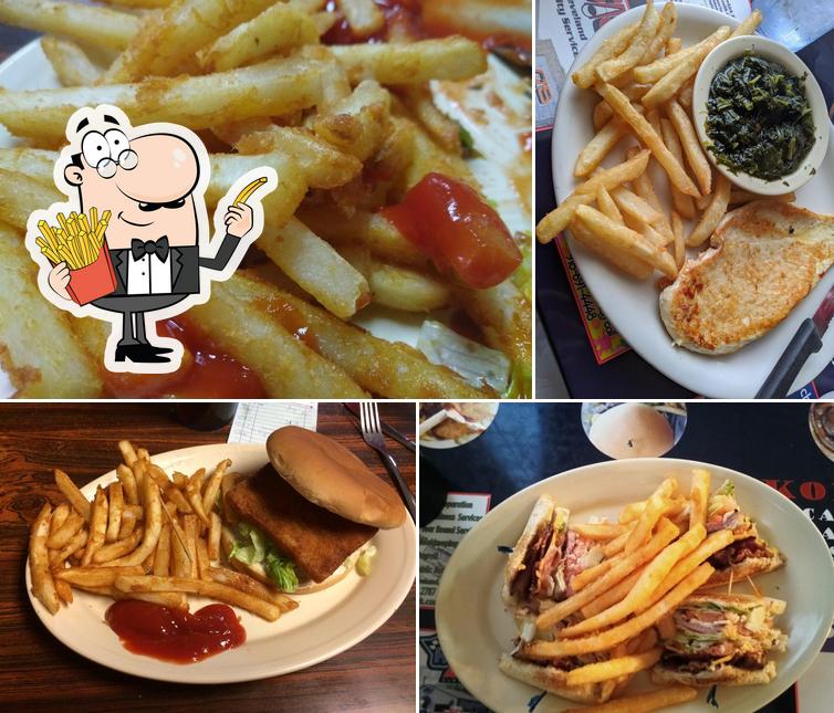 Order fries at Hickory House Restaurant