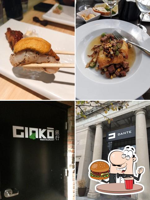 Treat yourself to a burger at Ginko Restaurant