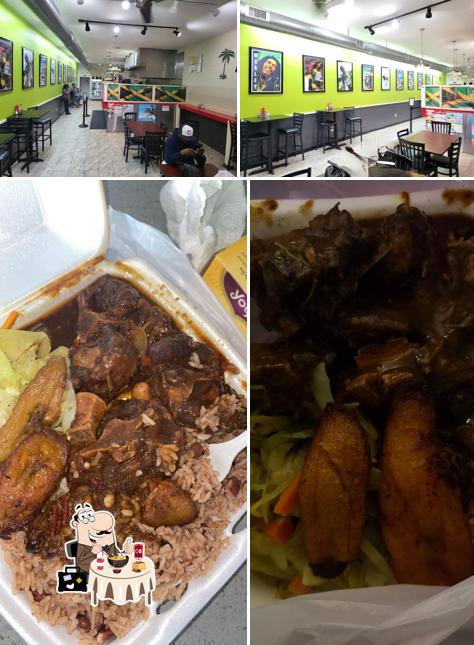 Estas son las fotos donde puedes ver comida y interior en Kingston's Caribbean restaurant
