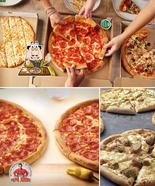 Elige entre diferentes tipos de pizza