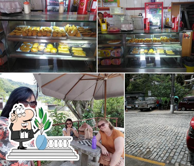 A foto da exterior e comida no Padaria e Lanchonete Duart Pão