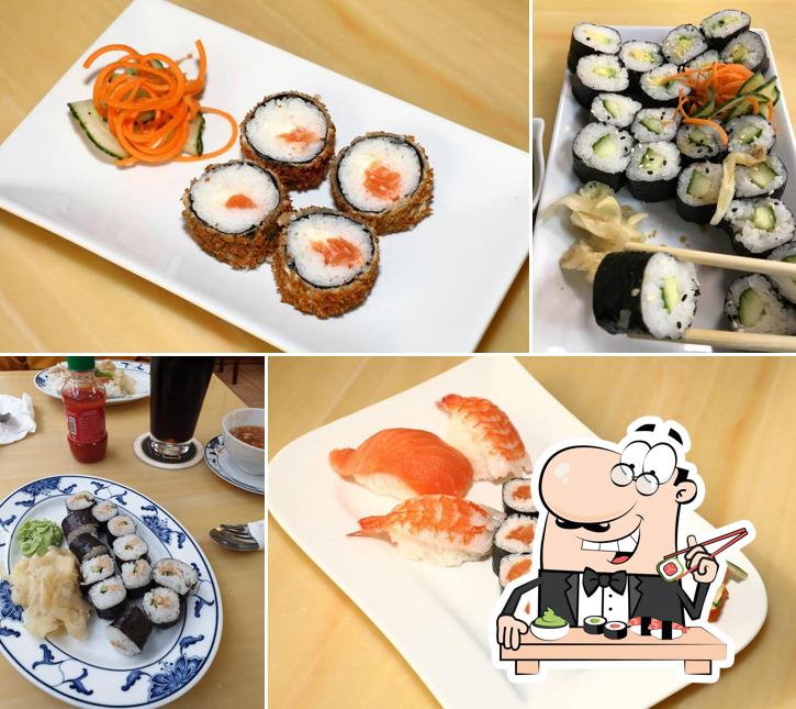 Sushi-Rollen werden von Asia Drachen Phönix angeboten