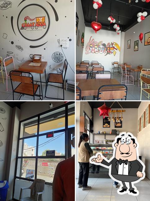 The interior of Cake town/chat adda