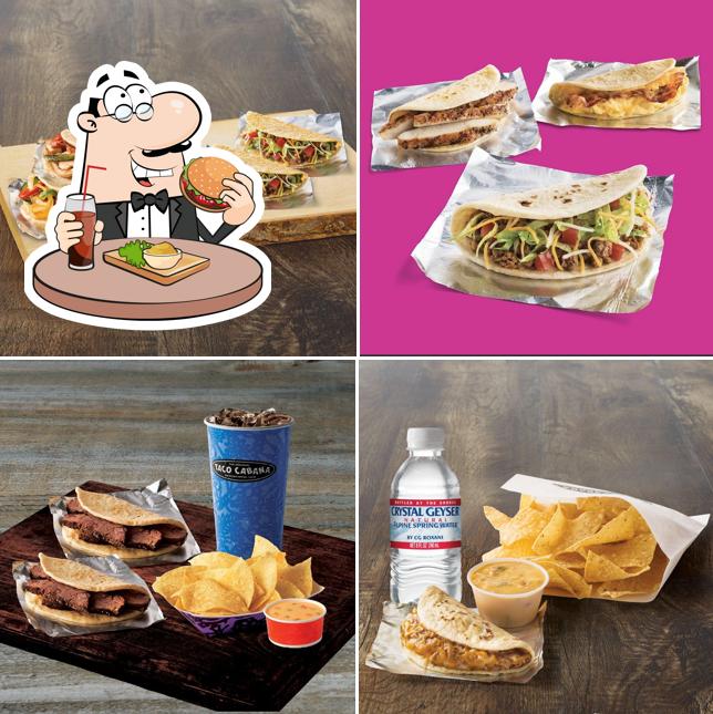 Try out a burger at Taco Cabana