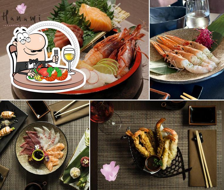 Ordina la cucina di mare a Hanami Japanese Restaurant