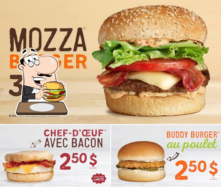 Get a burger at A&W Canada