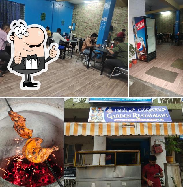 Look at the photo of Garden restaurant