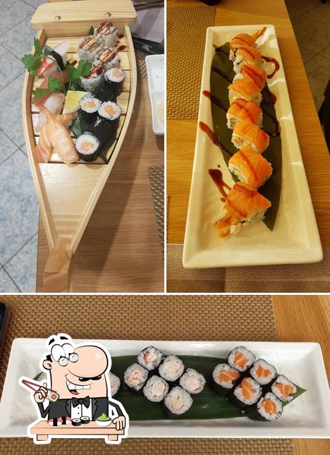 Scegli le diverse opzioni di sushi