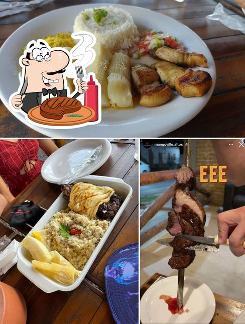 Prove refeições de carne no Mangoville