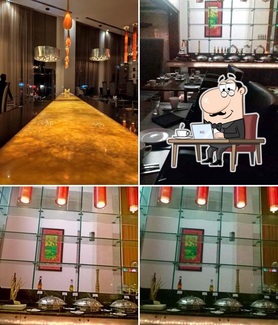 Take a seat at one of the tables at Kitsch