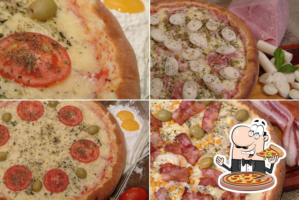 Peça diferentes estilos de pizza