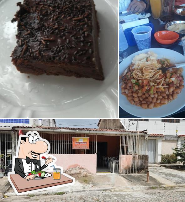 Entre diversos coisas, comida e exterior podem ser encontrados no Donna do Sabor