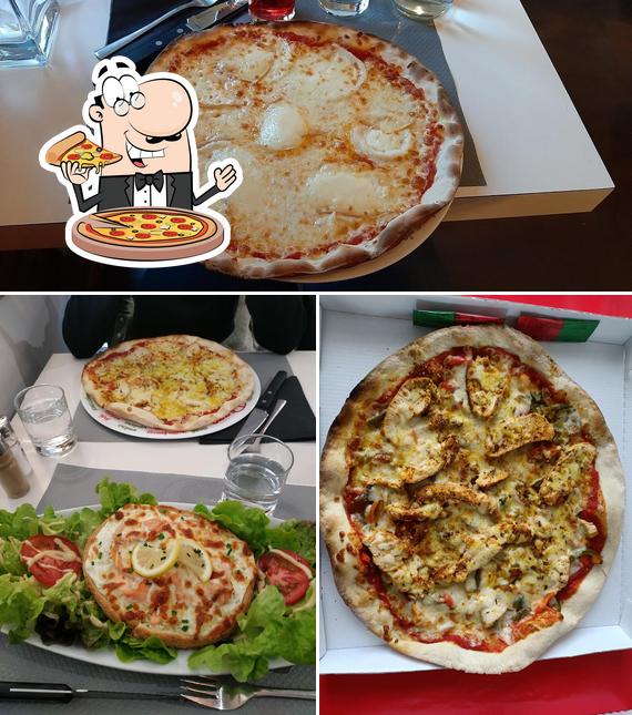 Choisissez des pizzas à La Villa Bella