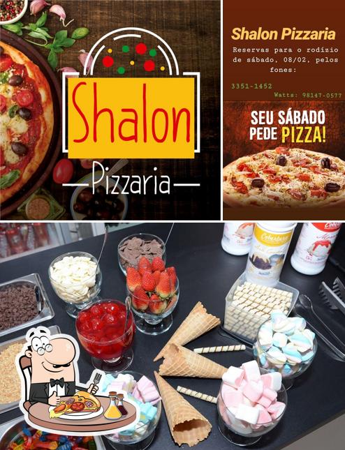 Experimente pizza no Shalon Pizzaria