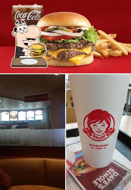 Try out a burger at Wendy's